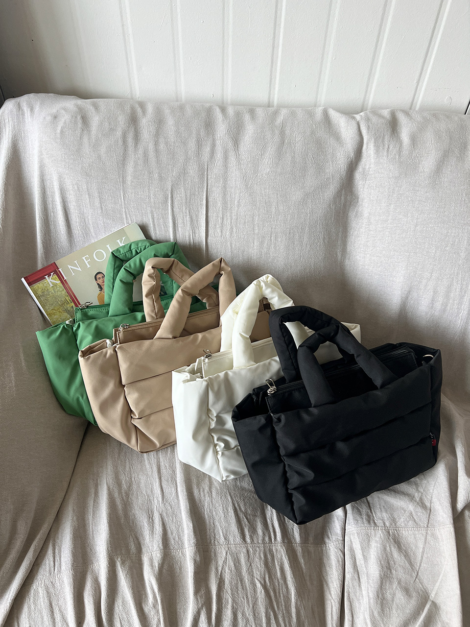 High-pressure quilted mini Boston bag