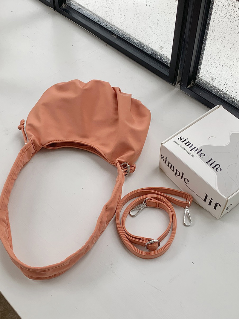 Jolly Shirred Round String Mini Shoulder Bag