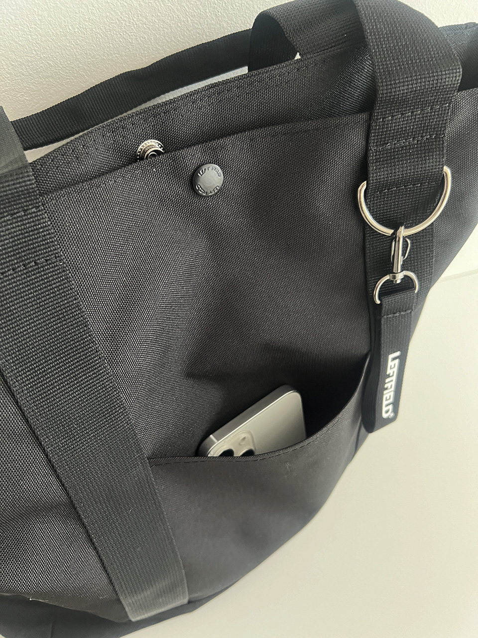 Canvas fabric pocket large cross eco bag