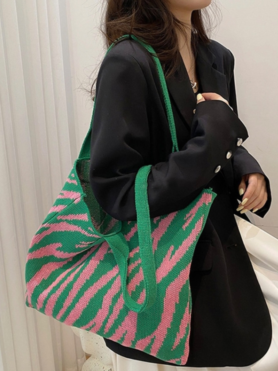 Knitted Big Eco Bag (4 colors)