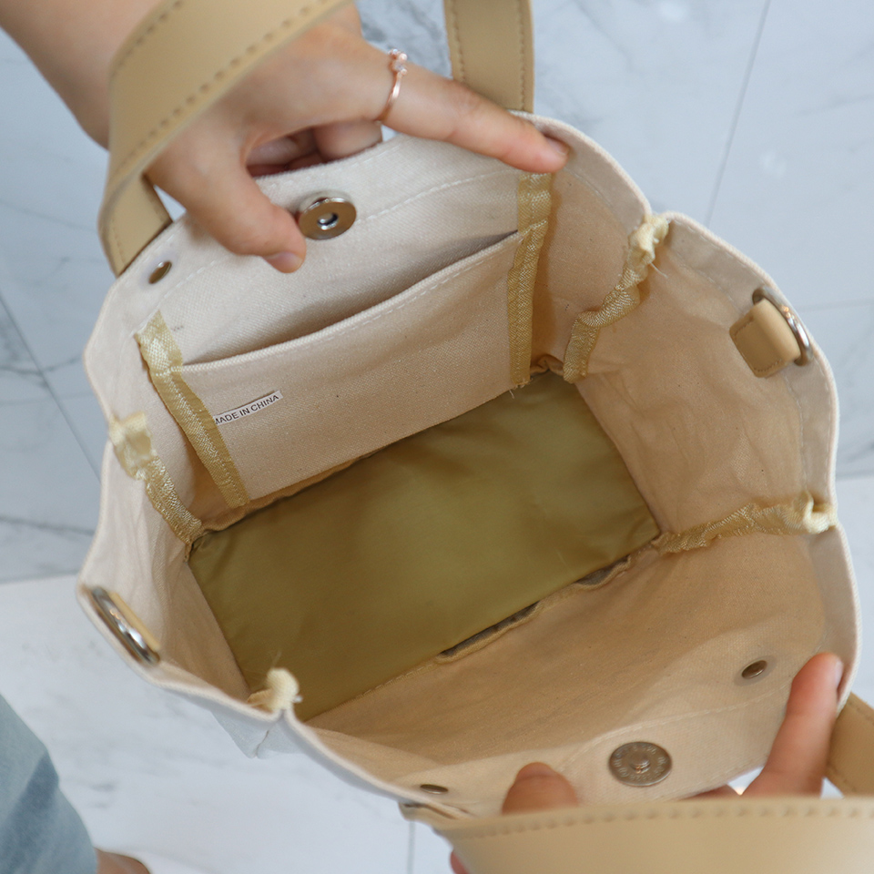 Canvas Lettering 2-Way Bag