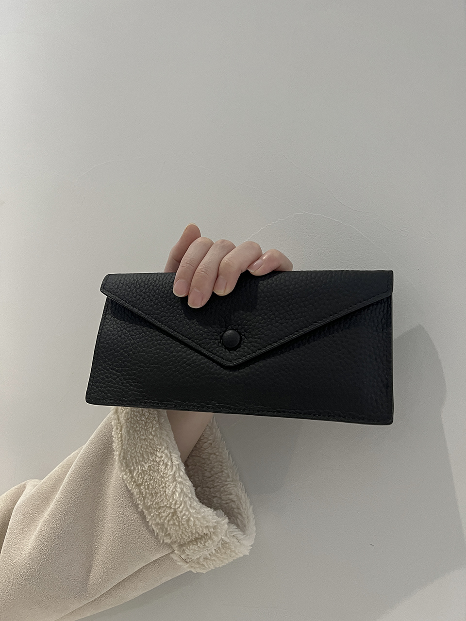 Leather slim card case