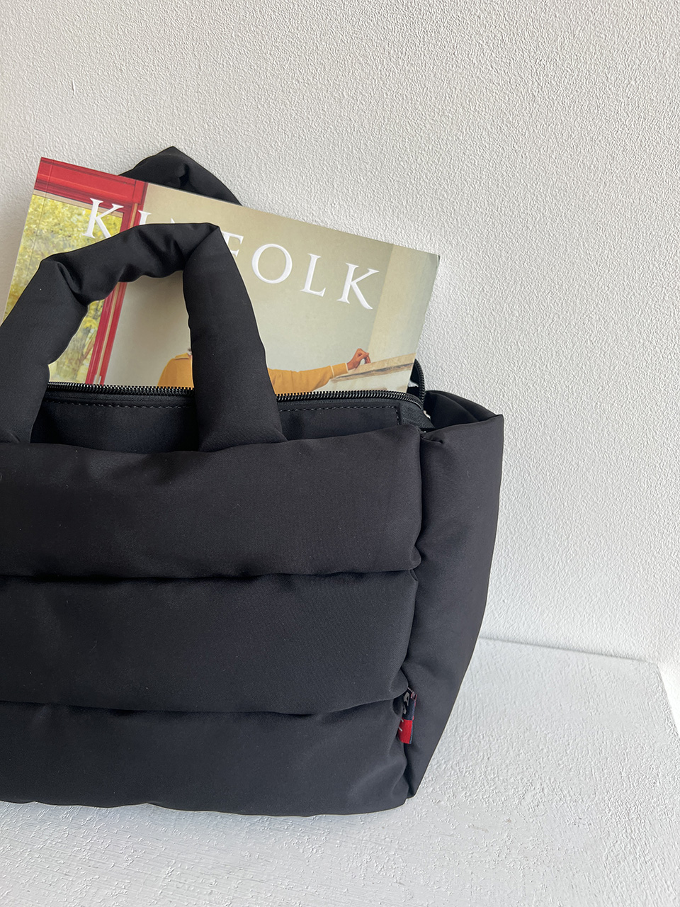 High-pressure quilted mini Boston bag