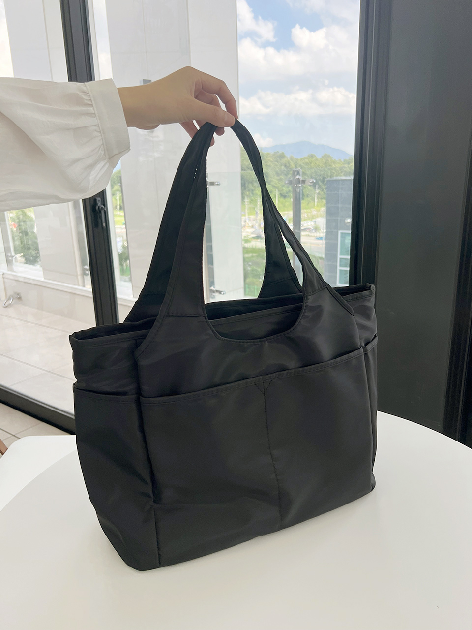 [Waterproof] Zipper Big Shoulder Bag