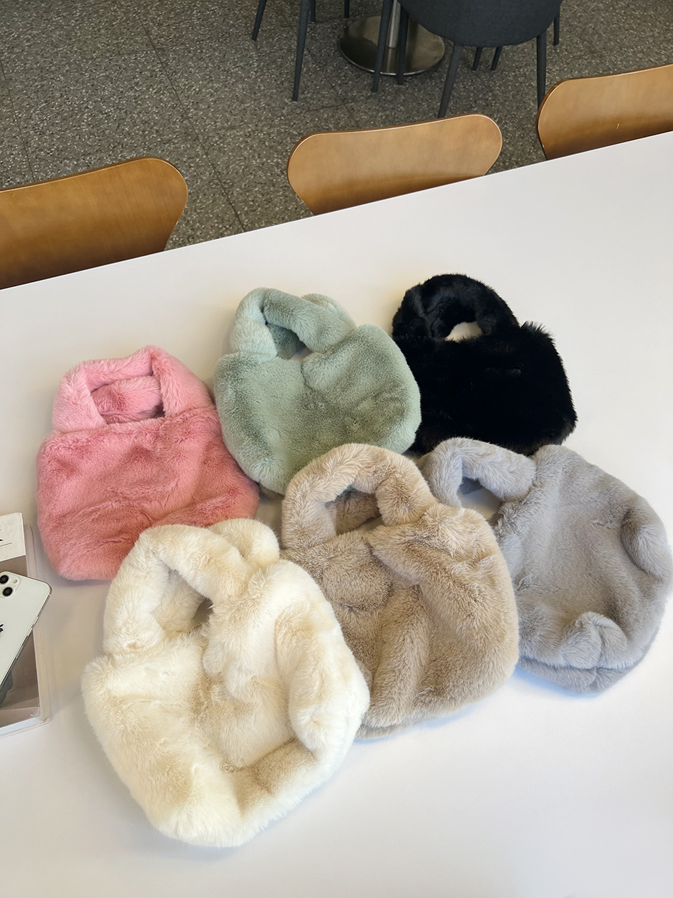 Fluffy fur mini bag (6 colors)