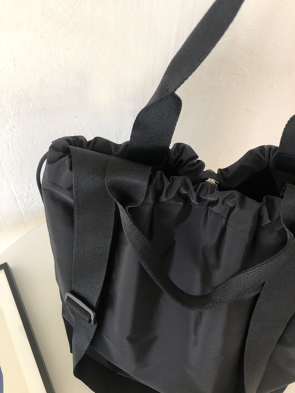 Shirring Bucket Big Crossbody Bag