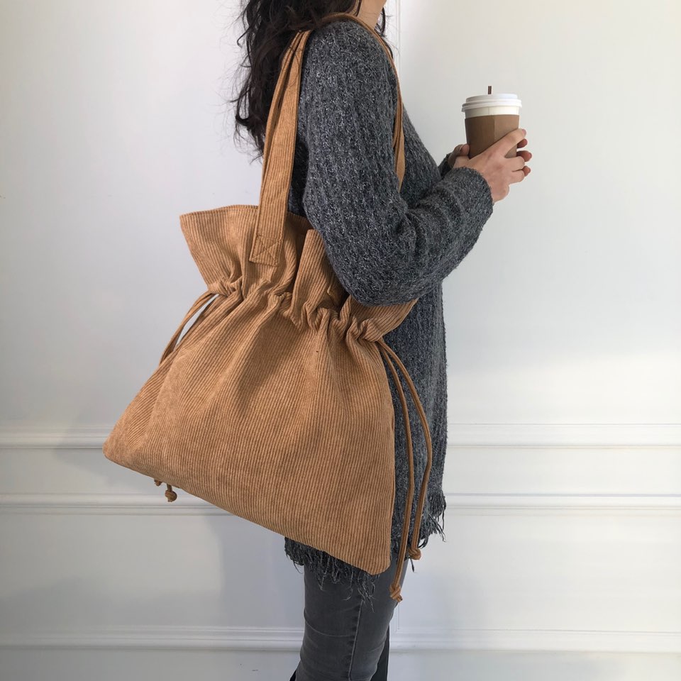 Corduroy Big Shoulder Eco Bag