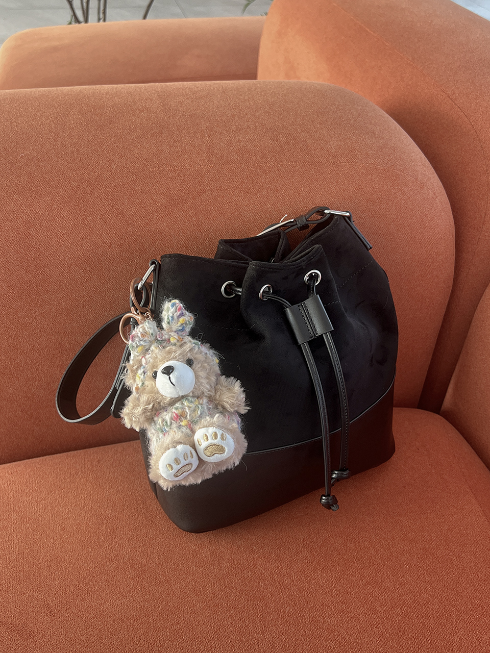 Teddy bear doll charm