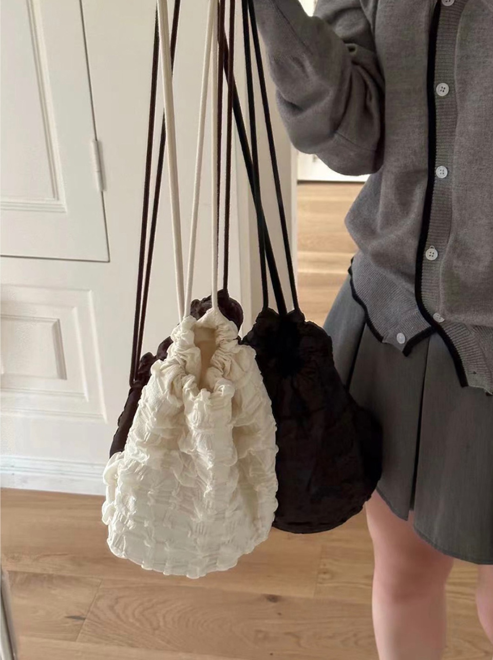 Bubble Lace Quilted Mini Backpack