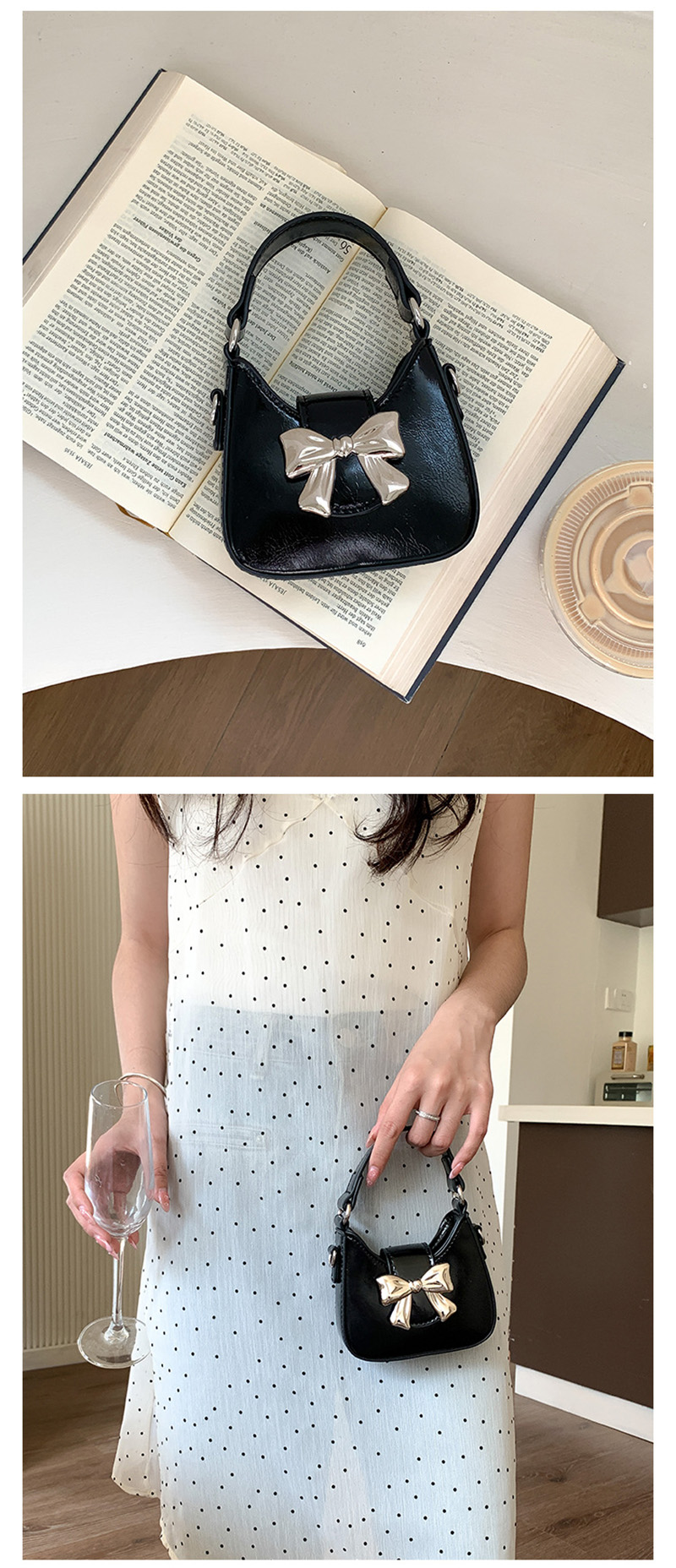Ribbon Chain Ballet Core Mini Shoulder Bag (5 colors)