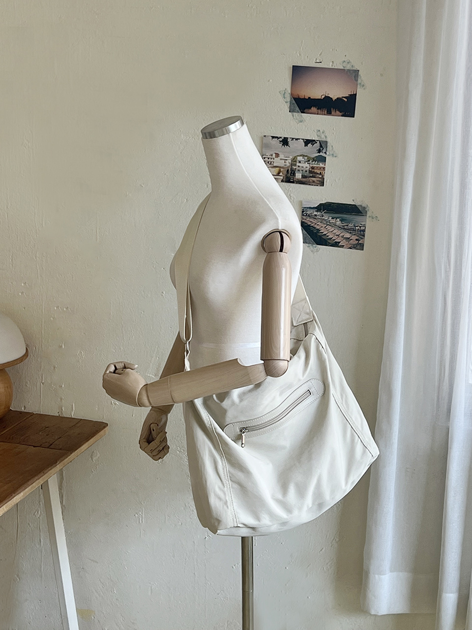 Nylon Zipper Big Cloth Eco Bag (4 colors)