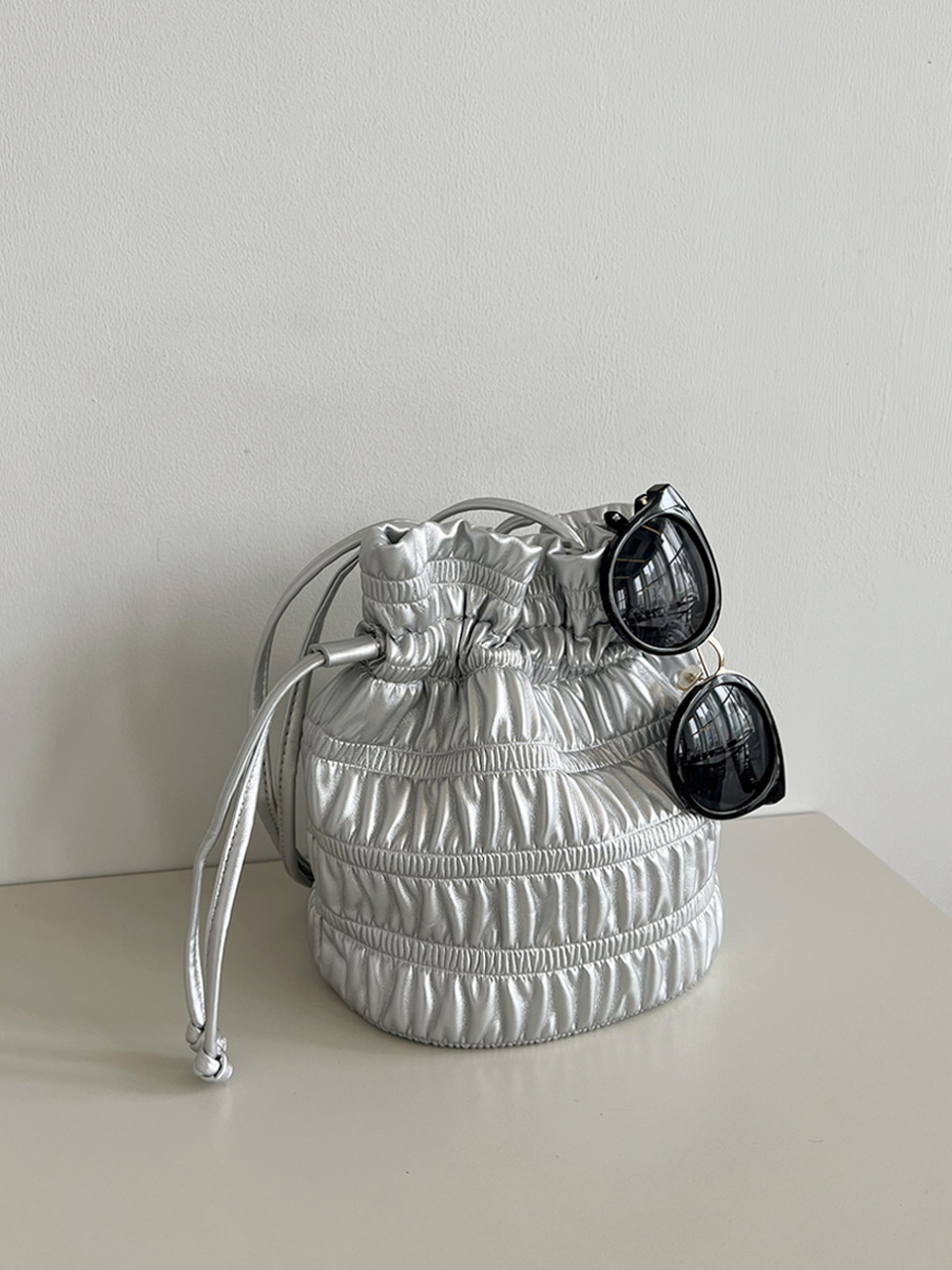 Lauren Fritz Shirring Shoulder Bag