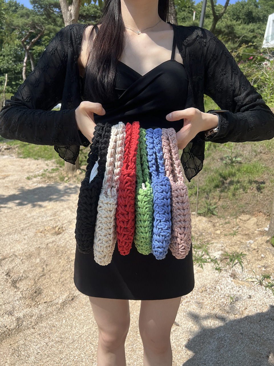 Crochet Mini Tote Bag (6 colors)