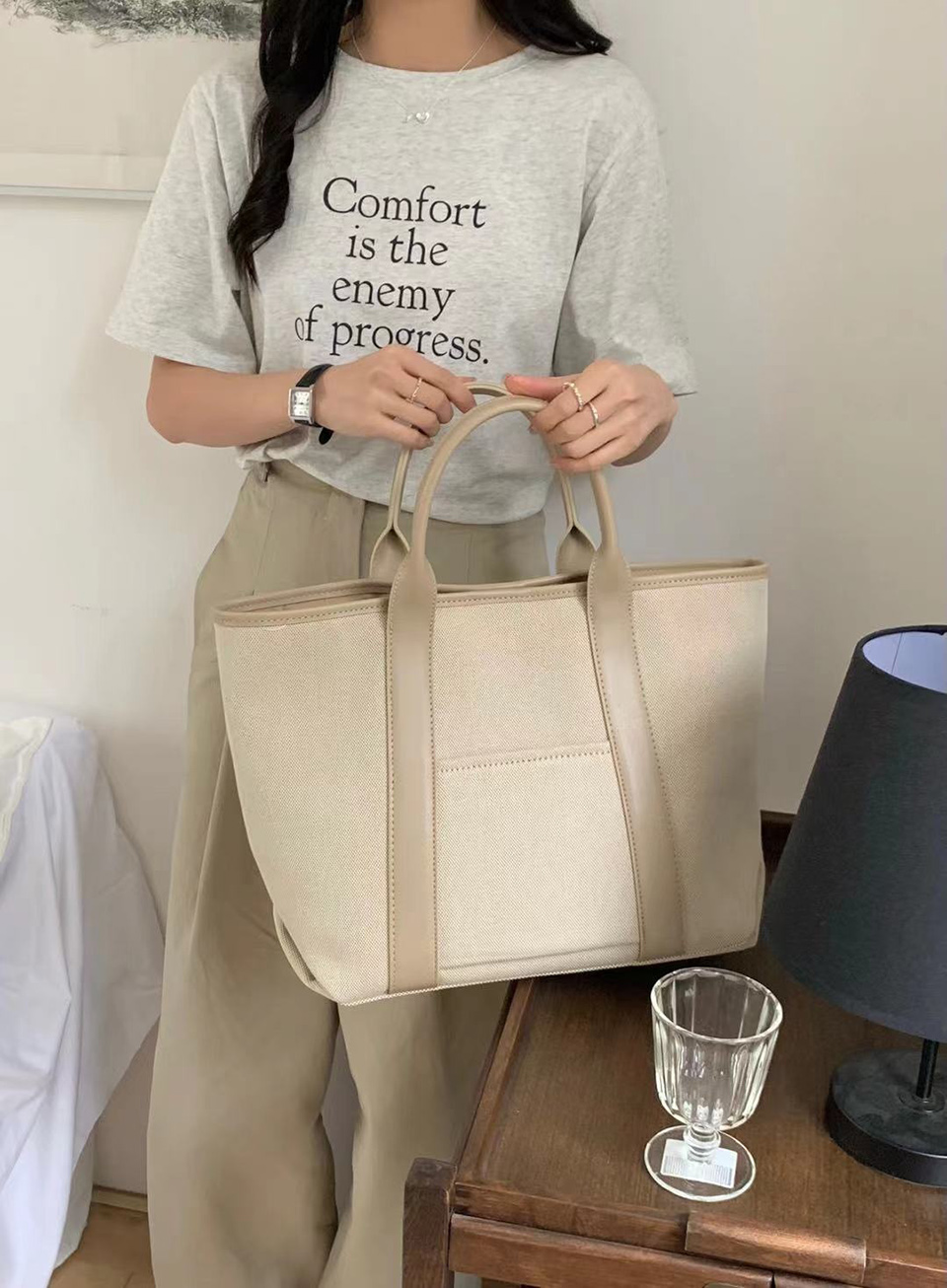Pocket tote bag (3 colors)
