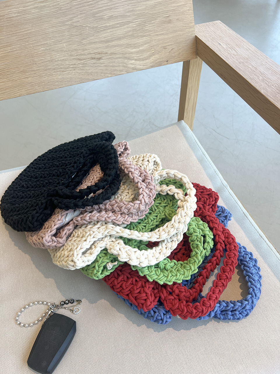 Crochet Mini Tote Bag (6 colors)