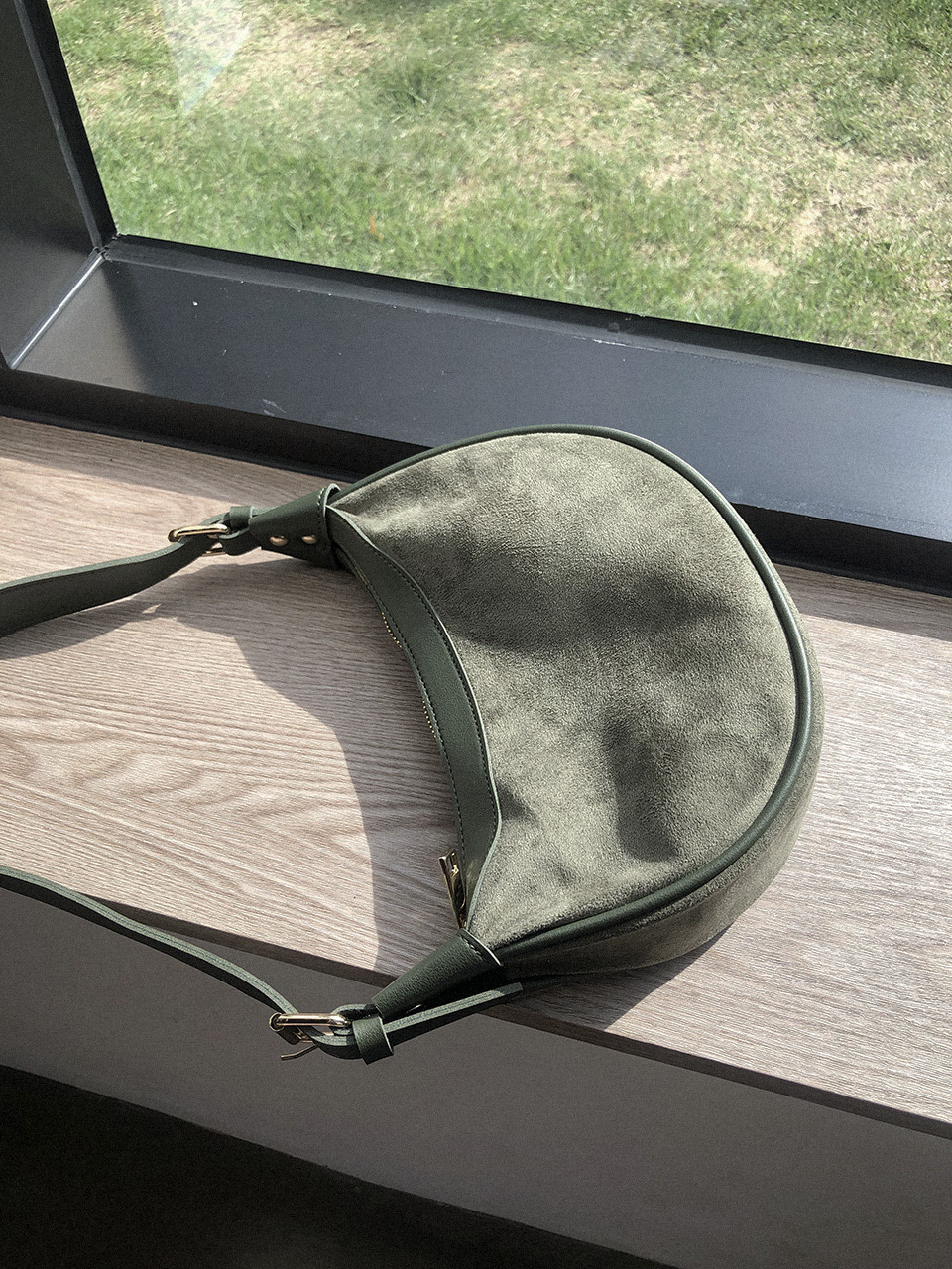 Suede mini shoulder bag