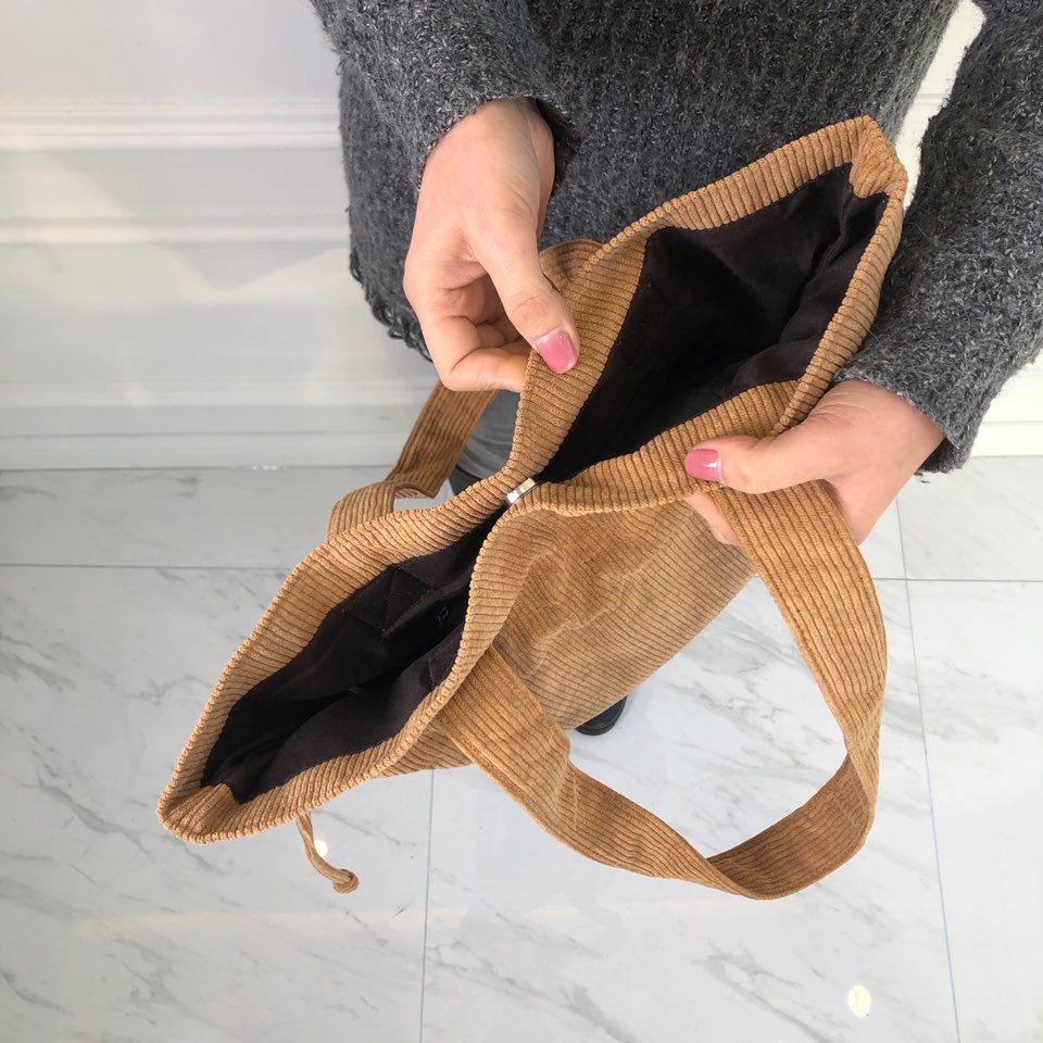 Corduroy Big Shoulder Eco Bag