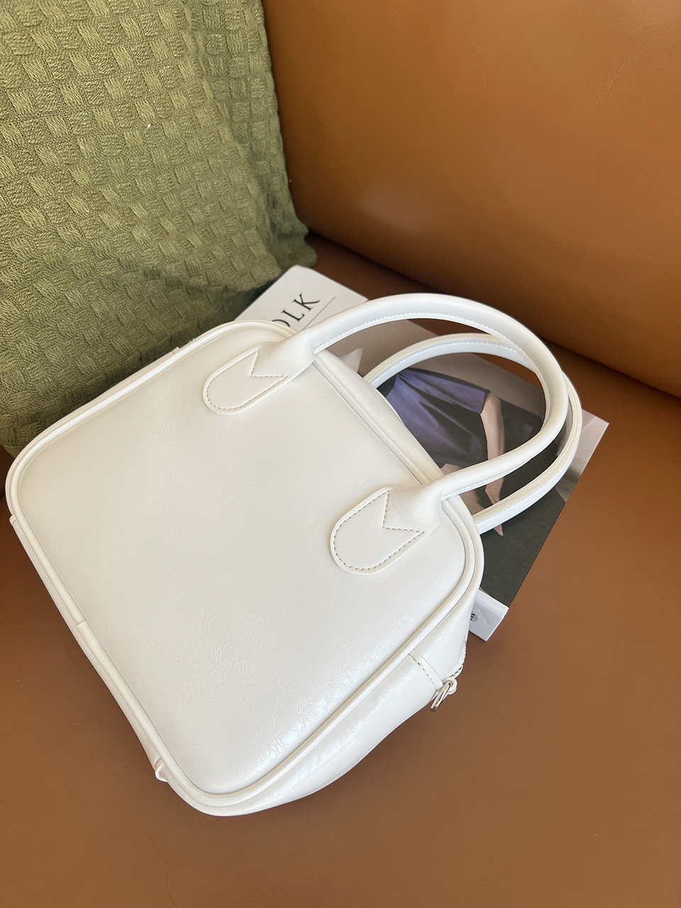 Tammy Square Silver 2-Way Tote Bag