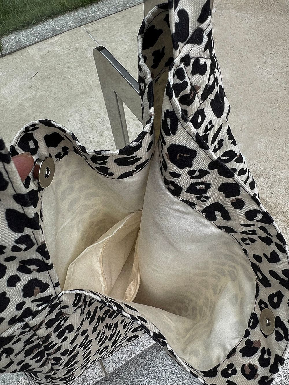 Leopard print eco bag
