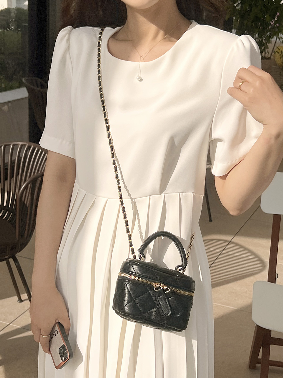 Mini Quilted Chain Crossbody Bag (4 colors)
