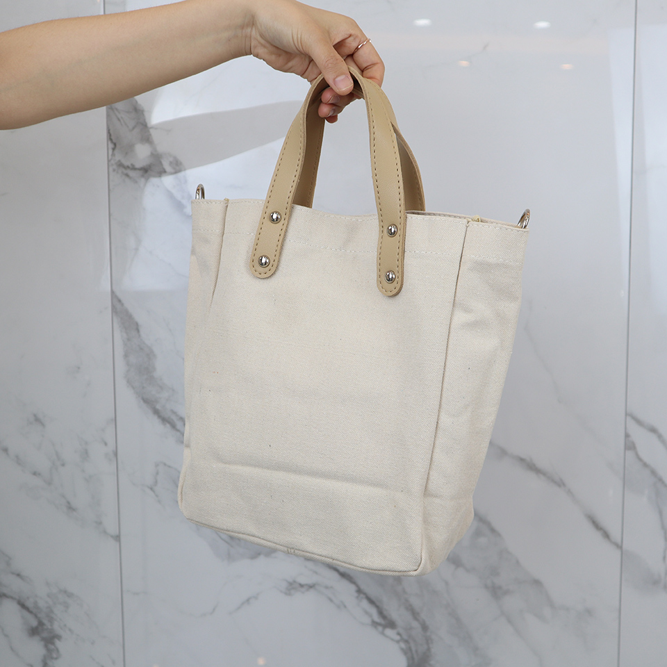 Canvas Lettering 2-Way Bag
