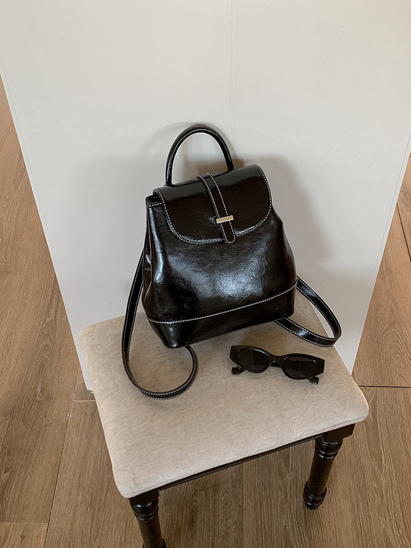 Crack Classic Leather Mini Backpack