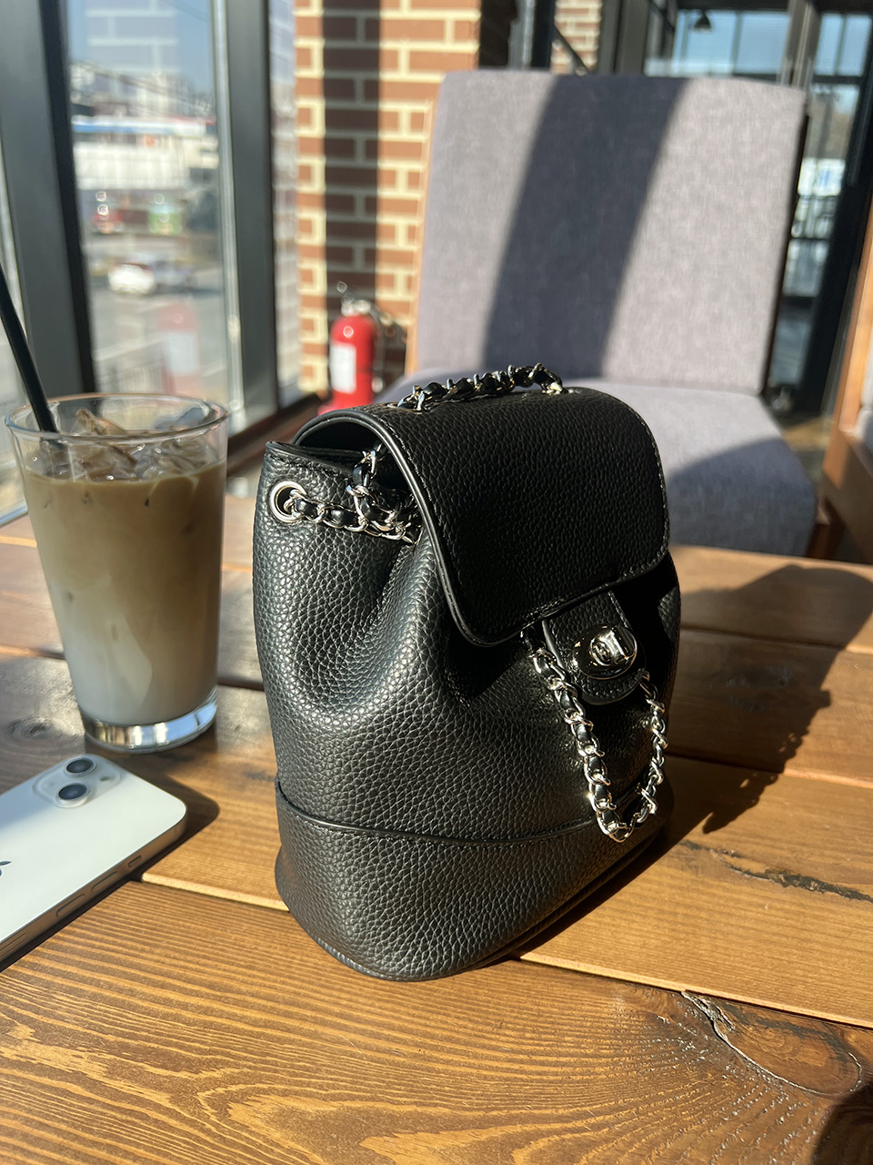 [Fur Keychain Included] Boel Mini Chain Shoulder Bag