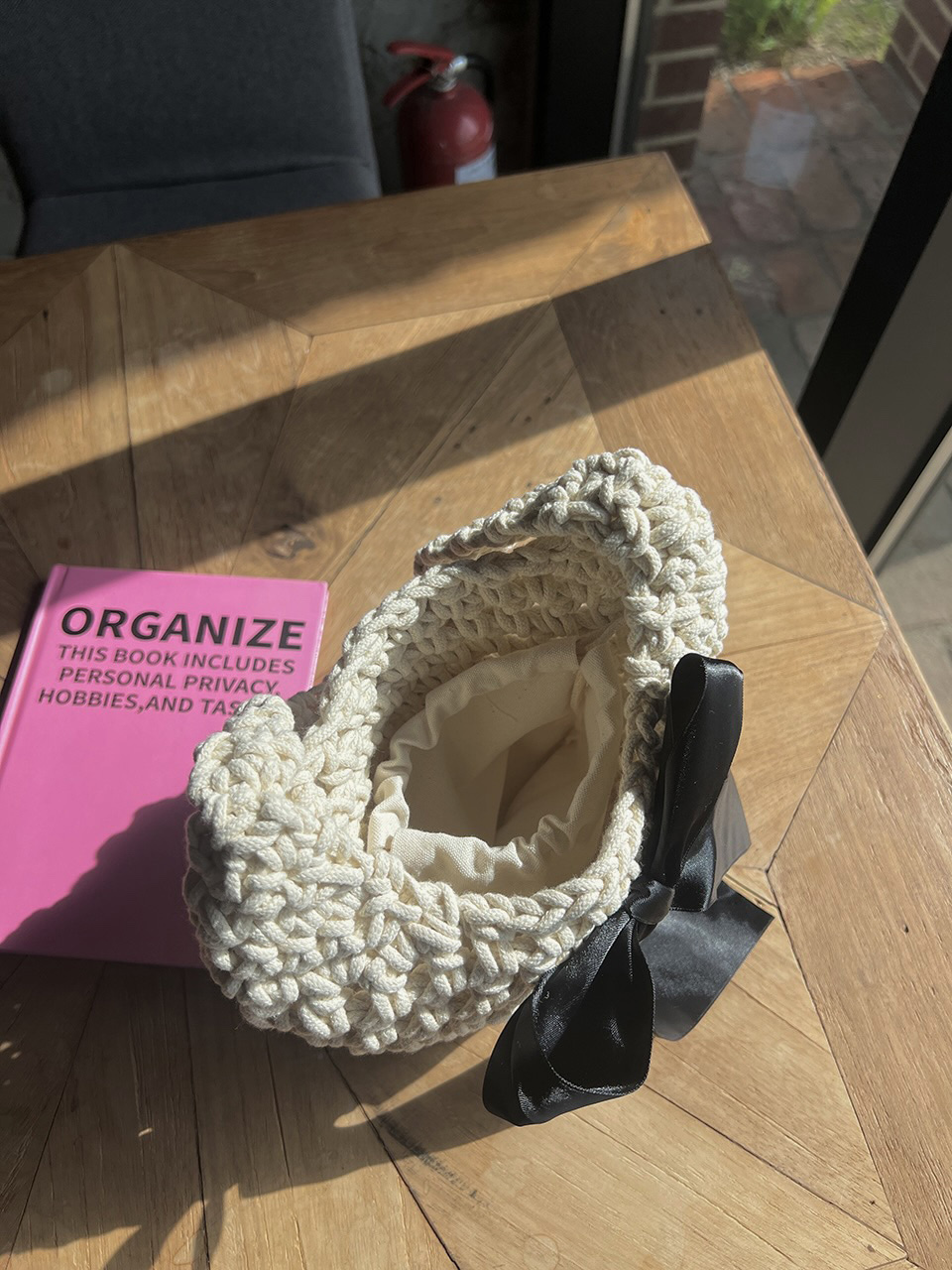 Ribbon Ballet Core Knit Tote Bag (5 colors)