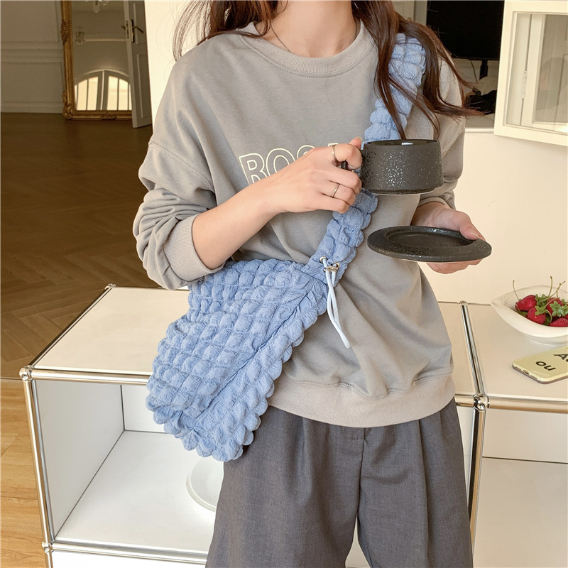 Bubble Quilted Shoulder Bag