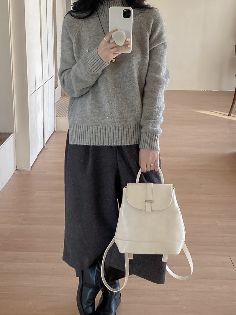 Crack Classic Leather Mini Backpack