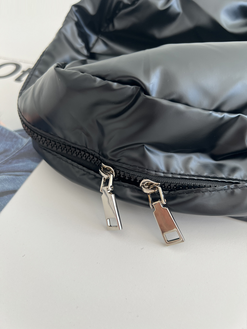 Croon Pocket Silver String Backpack Rucksack