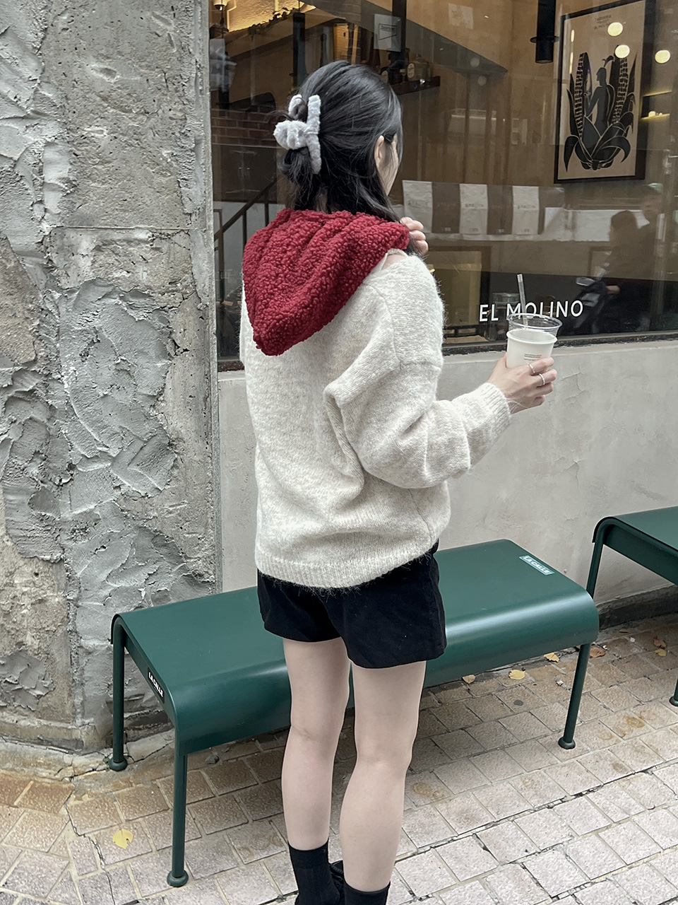 Fleece-lined balaclava/earmuffs