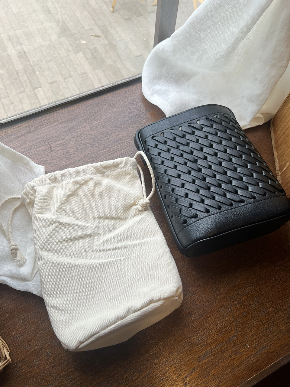 Bali Weaving Net Mini Shoulder Bag