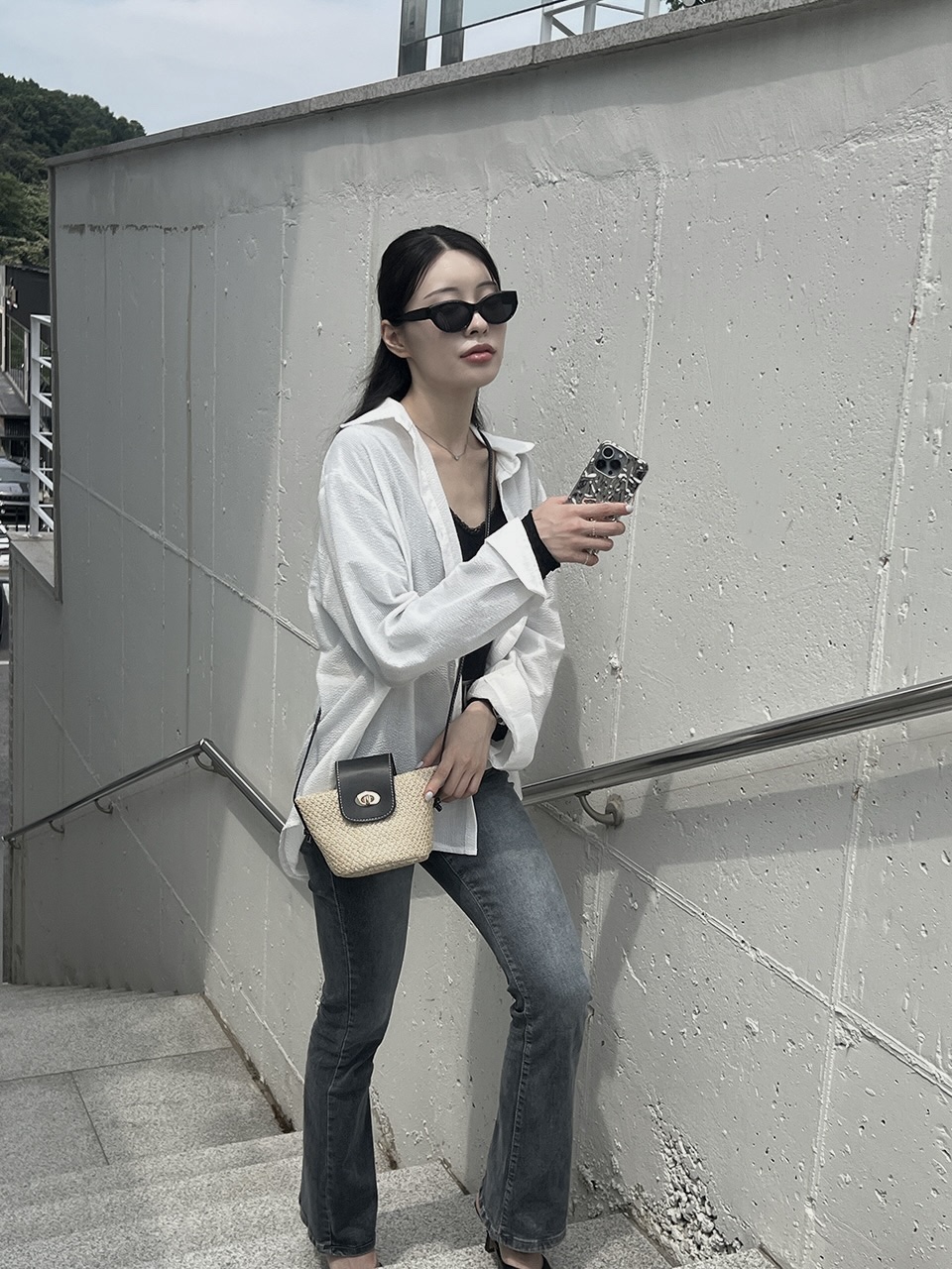 Medium Buckle Flap Mini Crossbody Bag (2 colors)