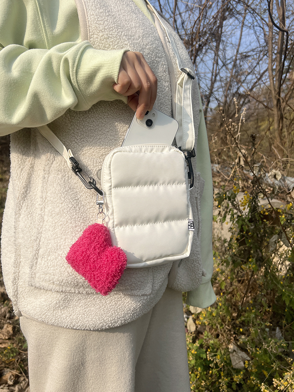 Smooth Quilted Square Mini Bag