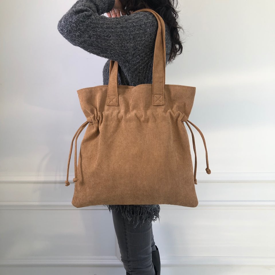 Corduroy Big Shoulder Eco Bag