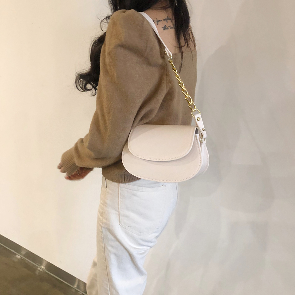 Soft chain mini shoulder bag (with cross strap)