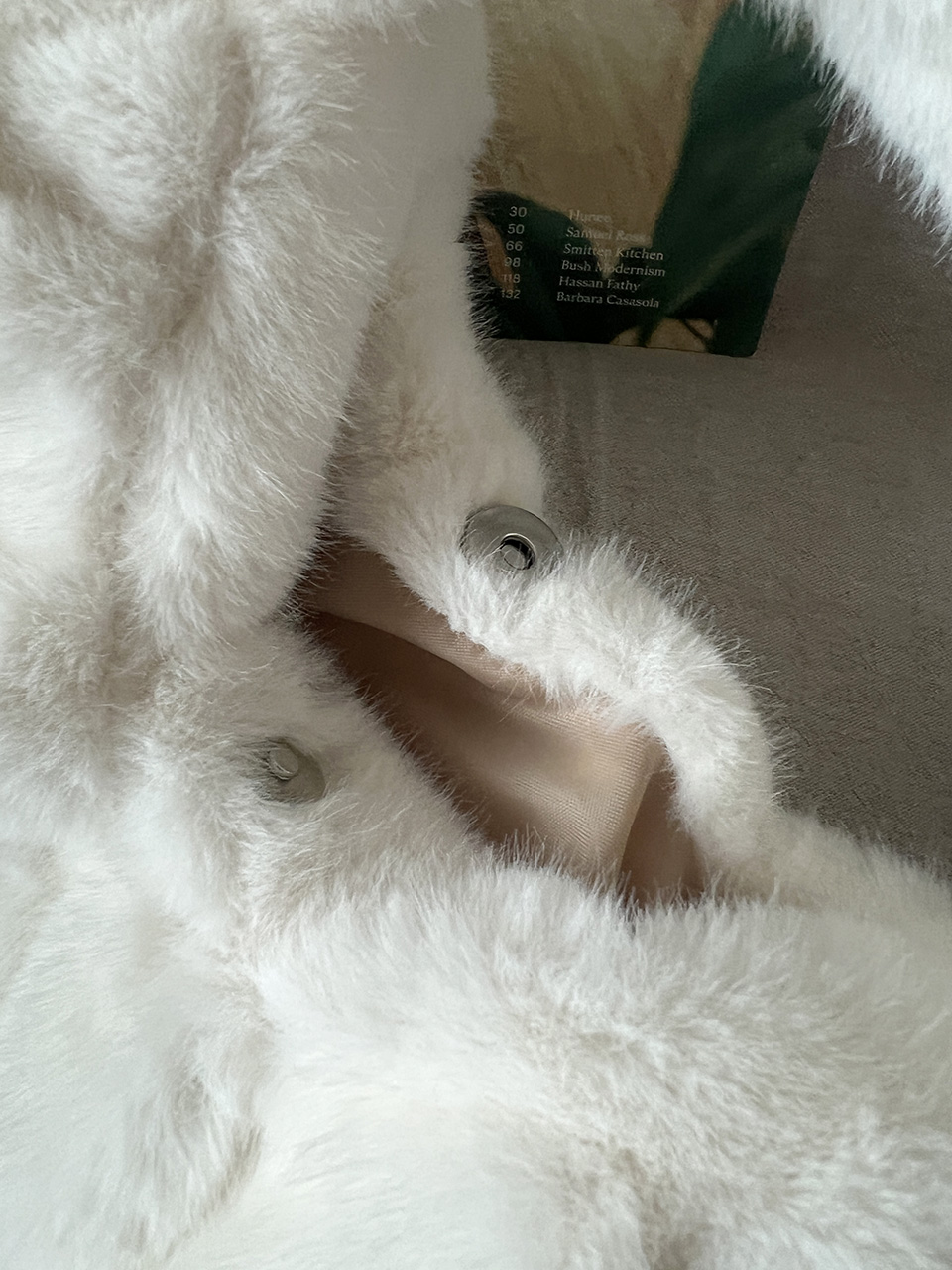 Eldon Shirred Fur Tote Bag