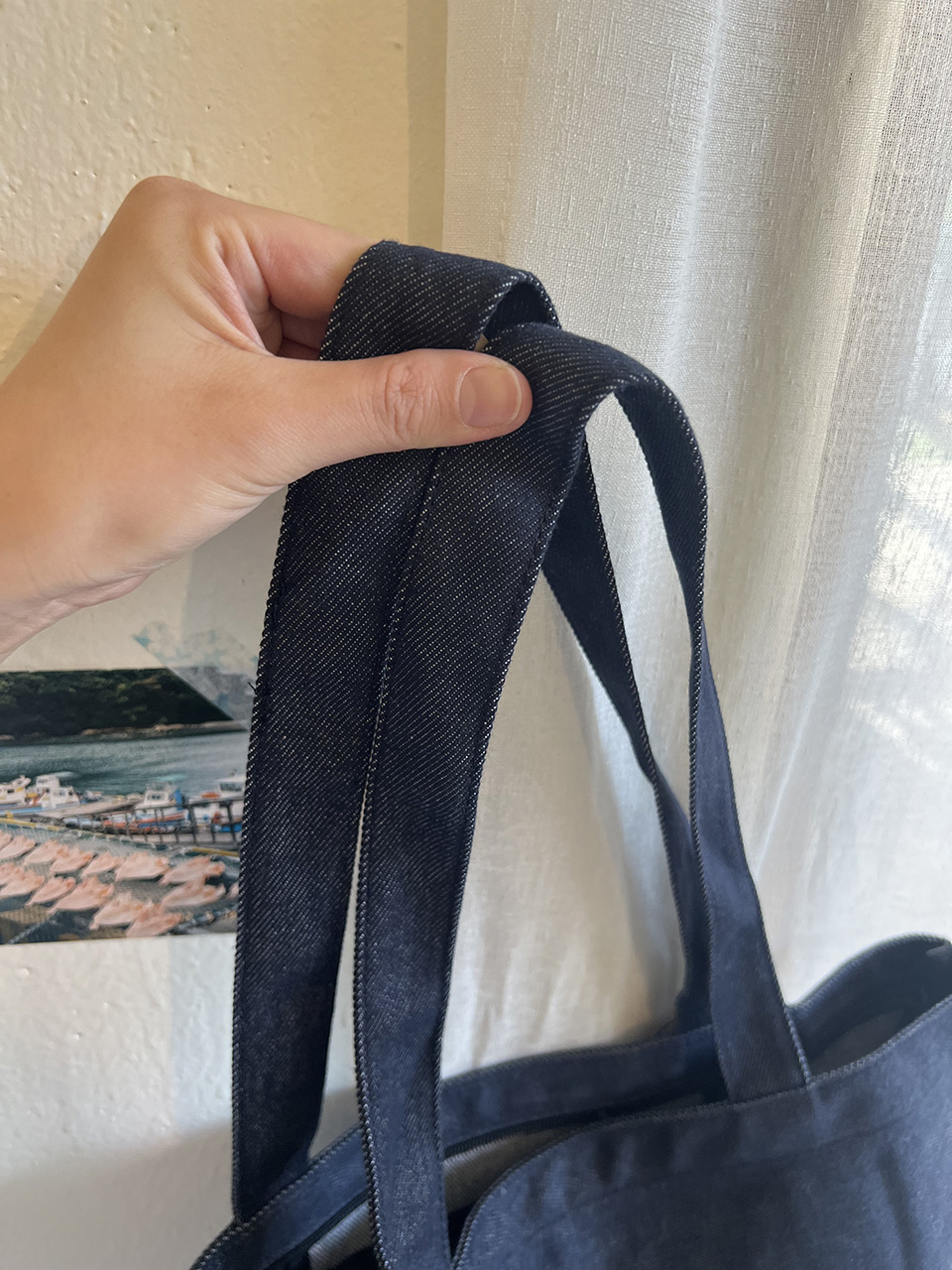Denim Pocket Oversized Eco Bag