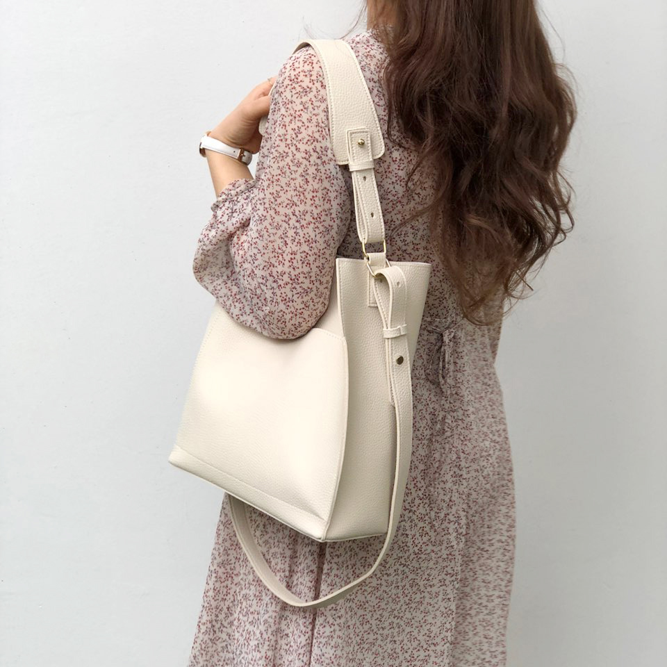 Two-way Big Cross Bucket Bag (7 colors)