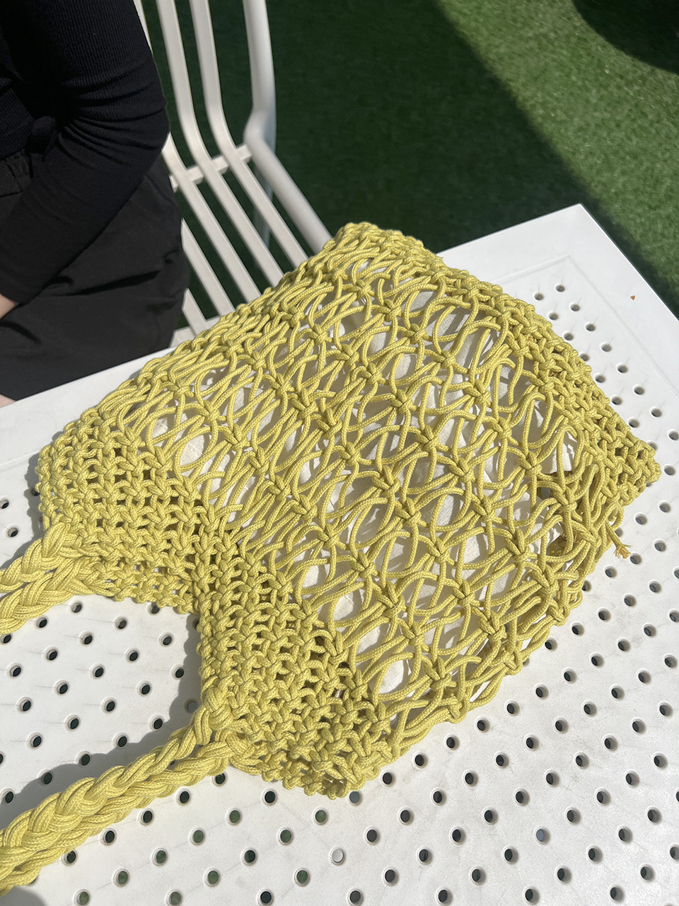 Knitted mesh shoulder bag (5 colors)