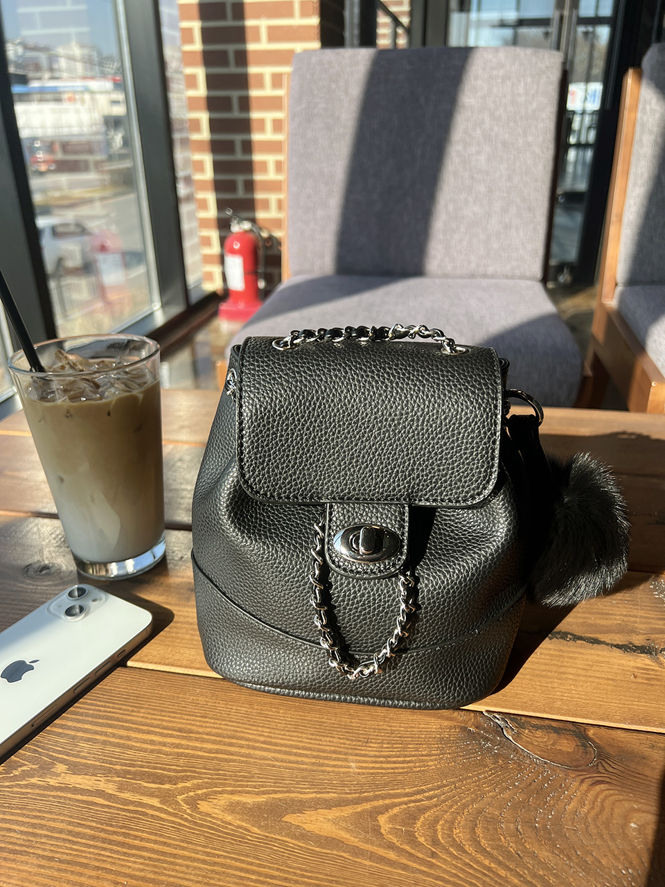 [Fur Keychain Included] Boel Mini Chain Shoulder Bag