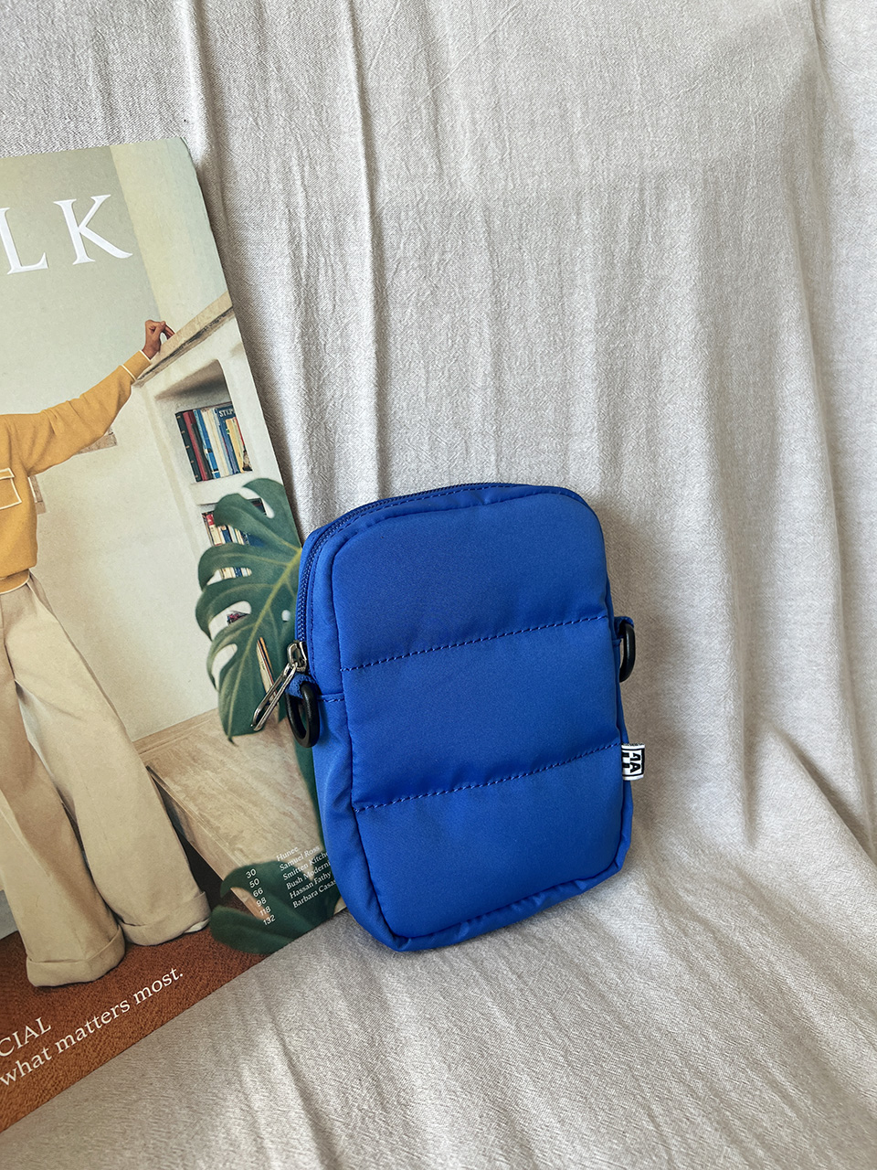 Smooth Quilted Square Mini Bag