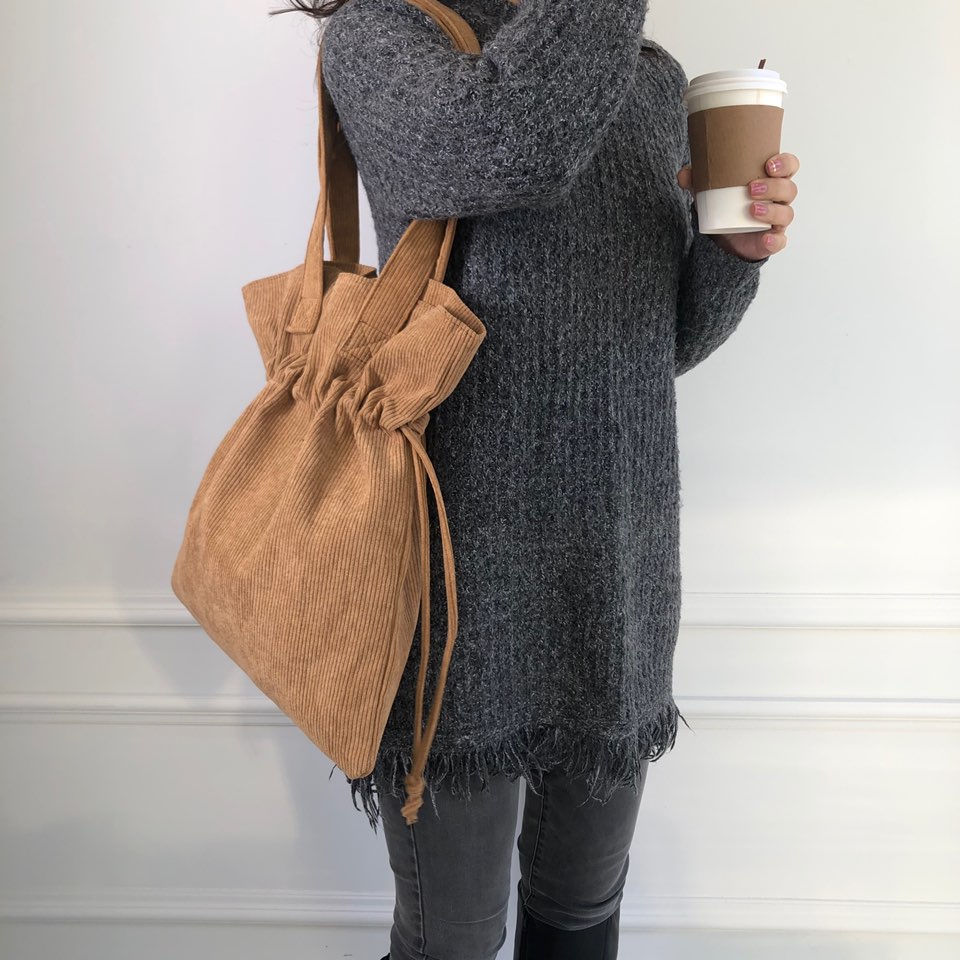 Corduroy Big Shoulder Eco Bag