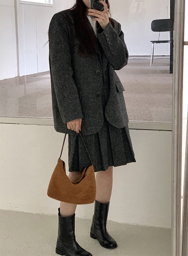 Suede bag
