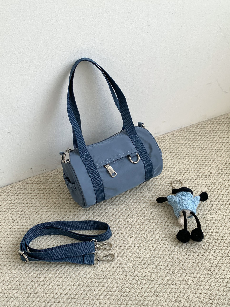 Nylon mini tote bag