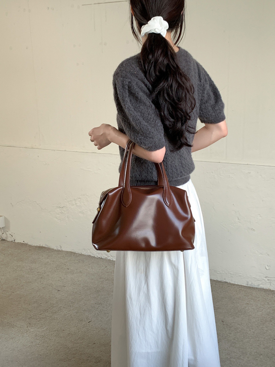 Enamel Square Tote Bag (4 colors)