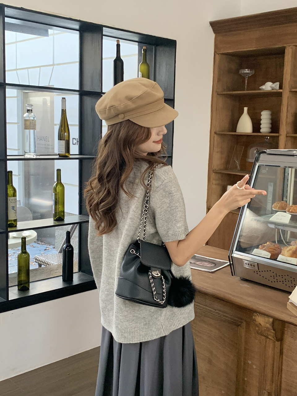 [Fur Keychain Included] Boel Mini Chain Shoulder Bag