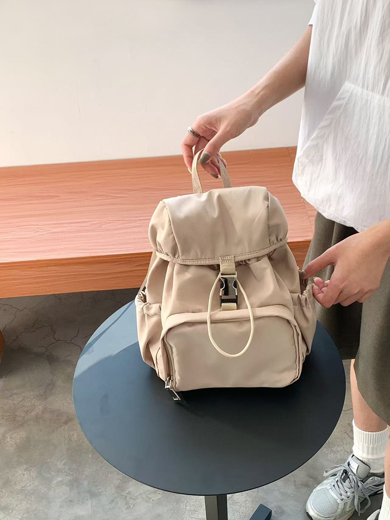 Casual nylon mini backpack