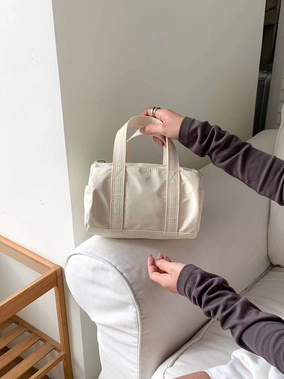 Nylon Mini Tote Bag (4 colors)